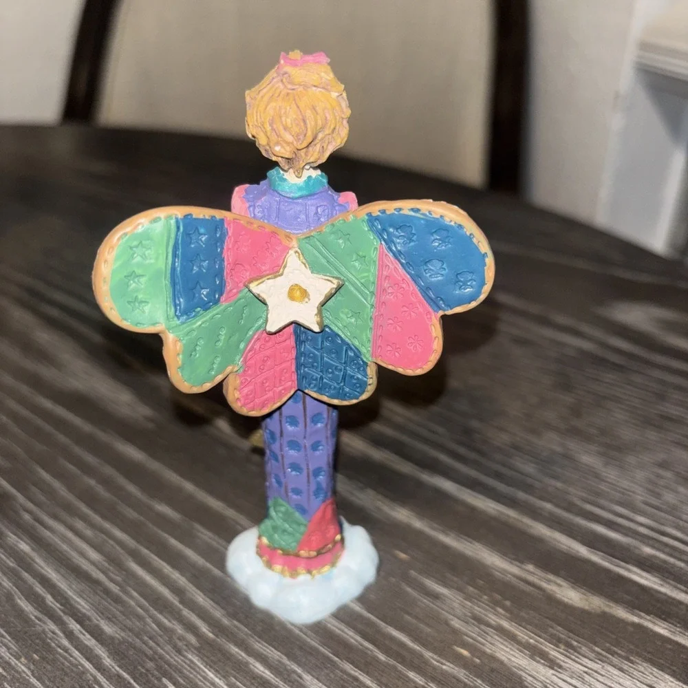 Russ Berrie Heavensent Figurine Girl Holding Cat And Star, 5